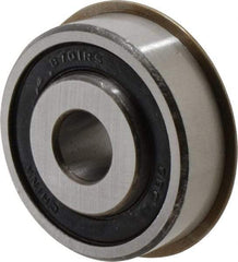 Value Collection - 1/2" Bore Diam, 1-3/4" OD, Double Seal Semi Ground Extra Light Radial Ball Bearing - 1 Row, Round Bore, 707 Lb Static Capacity, 1,366 Lb Dynamic Capacity - Americas Industrial Supply