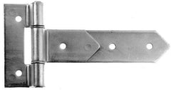 Made in USA - 8" Long x 2" Wide, Hinge - Aluminum, Brushed Finish - Americas Industrial Supply