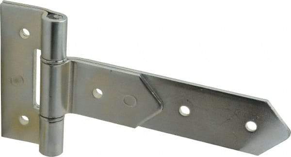 Made in USA - 8" Long x 2" Wide, Hinge - Zinc, Zinc Plated Finish - Americas Industrial Supply