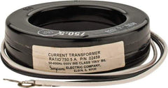 Simpson Electric - 2 VA Burden, 750 Amp AC Input, 5 Amp AC Output, 50 to 400 Hz, Panel Meter Donut Current Transformer - Screw Terminal, For Use with AC Ammeter - Americas Industrial Supply