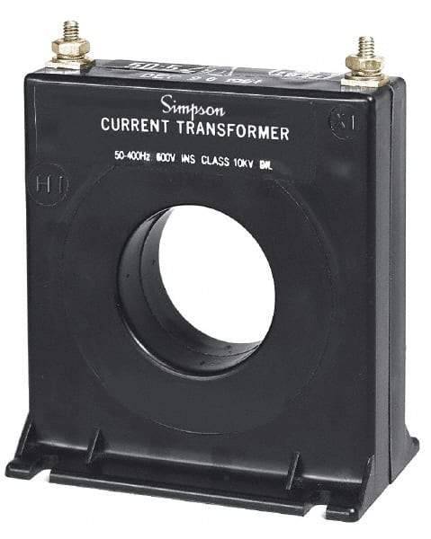 Simpson Electric - 50 Amp AC Input, 60 Hz, Panel Meter Current Transducer - 20, Screw Terminal, For Use with AC Ammeter - Americas Industrial Supply