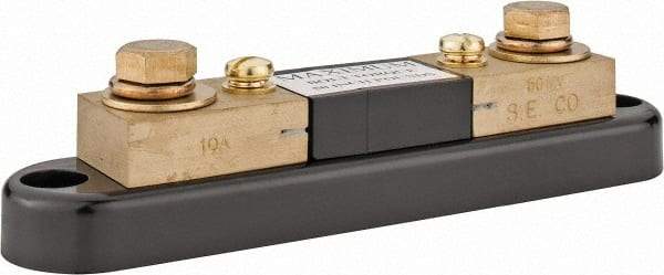 Simpson Electric - Panel Meter Portable Shunt - 10, 50 mV Drop, Screw Terminal, For Use with Falcon Series 200 mVDC Meters - Americas Industrial Supply