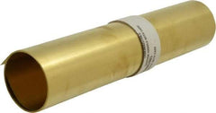 Made in USA - 10 Ft. Long x 12 Inch Wide x 0.005 Inch Thick, Roll Shim Stock - Brass - Americas Industrial Supply