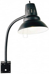 Electrix - 22 Inch, Gooseneck, Bracket Mounted, Incandescent, Black, General Purpose Task Light - 100 Watt, Nonmagnifying - Americas Industrial Supply