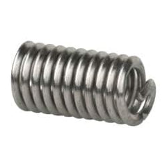 Heli-Coil - #4-40 UNC, 0.336" OAL, Free Running Helical Insert - 10-7/8 Free Coils, Tanged, 304 Stainless Steel, Bright Finish, 3D Insert Length - Americas Industrial Supply