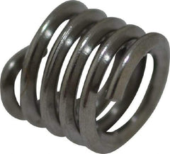 Heli-Coil - #6-32 UNC, 0.207" OAL, Free Running Helical Insert - 4-3/4 Free Coils, Tanged, 304 Stainless Steel, Bright Finish, 1-1/2D Insert Length - Americas Industrial Supply