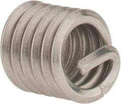 Heli-Coil - 1/4-20 UNC, 3/8" OAL, Free Running Helical Insert - 5-3/4 Free Coils, Tanged, 304 Stainless Steel, Bright Finish, 1-1/2D Insert Length - Americas Industrial Supply