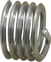 Heli-Coil - 7/16-14 UNC, 0.438" OAL, Free Running Helical Insert - 4-1/2 Free Coils, Tanged, 304 Stainless Steel, Bright Finish, 1D Insert Length - Americas Industrial Supply