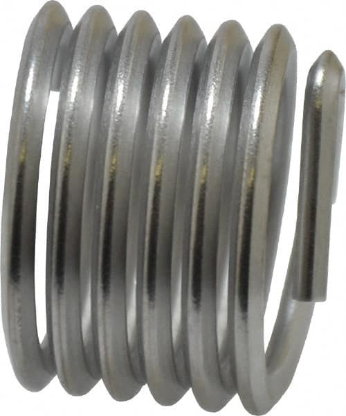 Heli-Coil - 3/4-10 UNC, 3/4" OAL, Free Running Helical Insert - 5-7/8 Free Coils, Tanged, 304 Stainless Steel, Bright Finish, 1D Insert Length - Americas Industrial Supply