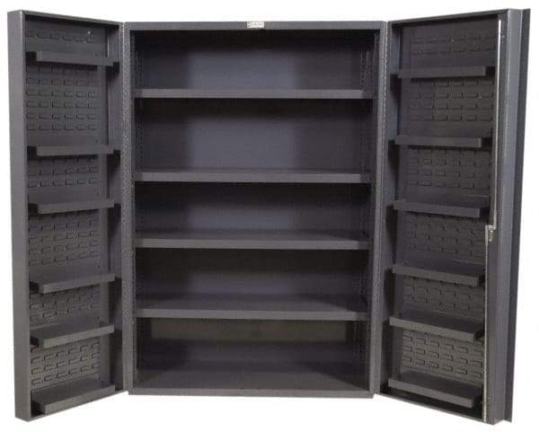 Durham - 16 Shelf Storage Cabinet - Steel, 36" Wide x 24" Deep x 72" High, Gray - Americas Industrial Supply