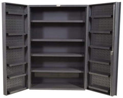 Durham - 16 Shelf Storage Cabinet - Steel, 36" Wide x 24" Deep x 72" High, Gray - Americas Industrial Supply