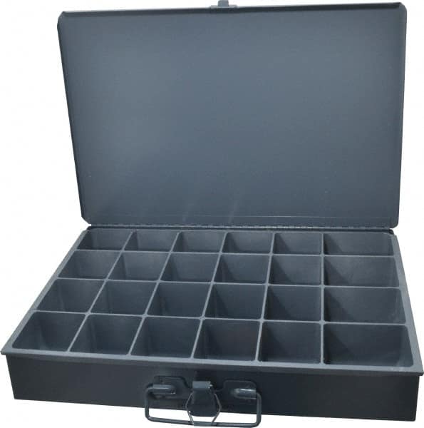 Durham - 24 Compartment Small Steel Storage Drawer - 13-3/8 Inches Wide x 9-1/4 Inches Deep - Americas Industrial Supply