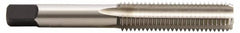 Hertel - 1-8 UNC, H6, 4 Flute, Bottoming Chamfer, Bright Finish, High Speed Steel Hand STI Tap - 5-3/4" OAL, 2-9/16" Thread Length - Americas Industrial Supply