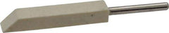 Made in USA - 1/4" Diam, 1/8" Shank Diam, Taper Shaped Mounted Bob - Medium Density, 1/4" Head Length, 1-1/2" Shank Length, Wool Felt, for Reciprocating Tools - Americas Industrial Supply