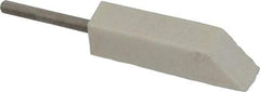 Made in USA - 3/8" Diam, 1/8" Shank Diam, Taper Shaped Mounted Bob - Medium Density, 1-1/2" Head Length, 1-1/2" Shank Length, Wool Felt, for Reciprocating Tools - Americas Industrial Supply