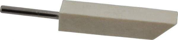 Made in USA - 3/8" Diam, 1/8" Shank Diam, Taper Shaped Mounted Bob - Hard Density, 1-3/4" Head Length, 1-1/2" Shank Length, Wool Felt, for Reciprocating Tools - Americas Industrial Supply