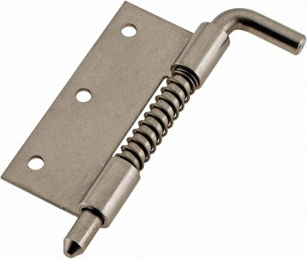 Made in USA - 7/8" Wide x 0.05" Thick, 302/304 Hinge - Stainless Steel, Polished Finish - Americas Industrial Supply