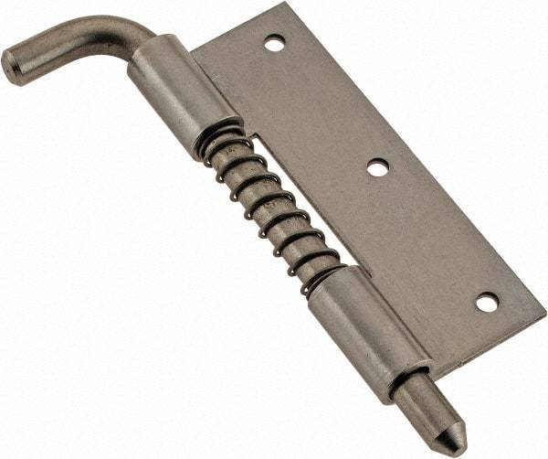 Made in USA - 1" Wide x 1/16" Thick, Hinge - Stainless Steel, Polished Finish - Americas Industrial Supply