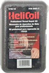 Heli-Coil - 18 Inserts, 7/16-14 UNC, Thread Repair Kit - 0.656" Insert Length - Exact Industrial Supply