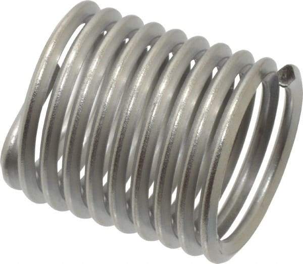 Heli-Coil - 3/4-10 UNC, 1-1/8" OAL, Free Running Helical Insert - 9-3/8 Free Coils, Tanged, Stainless Steel, Bright Finish, 1-1/2D Insert Length - Americas Industrial Supply