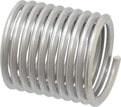 Heli-Coil - 1-1/8 - 7 UNC, 1.688" OAL, Free Running Helical Insert - 9-7/8 Free Coils, Tanged, Stainless Steel, Bright Finish, 1-1/2D Insert Length - Americas Industrial Supply