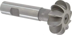 Whitney Tool Co. - 3/8" Radius, 3/4" Circle Diam, 1-7/8" Cutter Diam, Shank Connection, Convex Radius Cutter - 3/4" Shank Diam, 4" OAL, High Speed Steel, Uncoated, Profile Ground, 10 Teeth, Weldon Flat - Americas Industrial Supply