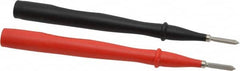 Fluke - Black/Red Electrical Test Equipment Probe - Use with Fluke 175, 177, 179 True RMS Digital Multimeters, Fluke 345 Powers Quality Clamp Meters, Fluke 373 True RMS AC Clamp Meters, Fluke 374 FC True-rms AC/DC Clamp Meters - Americas Industrial Supply