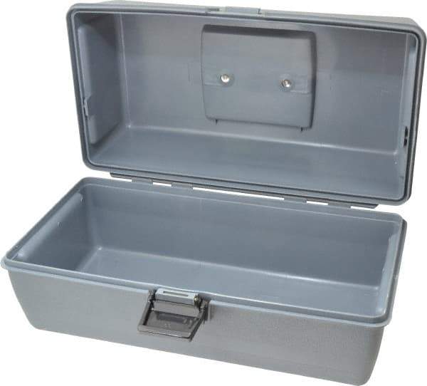 Flambeau - 1 Compartment Utility Tool Box - 13" Wide x 6" Deep x 6-1/4" High, Copolymer Resin, Gray - Americas Industrial Supply