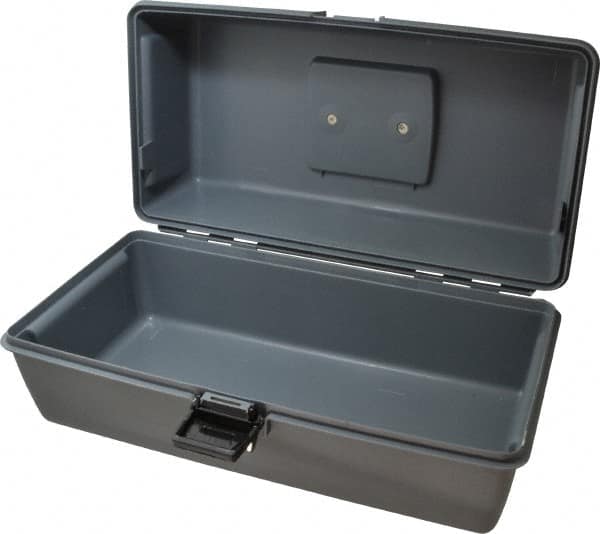Flambeau - 1 Compartment Utility Tool Box - 15" Wide x 6-3/4" Deep x 6-1/2" High, Copolymer Resin, Gray - Americas Industrial Supply