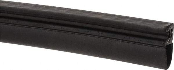 Made in USA - 13mm High, 10mm Max Compression, Keltan Clip On Gasket - 19-10 Door Gauge, 20mm Wide, Cut to Length - Americas Industrial Supply