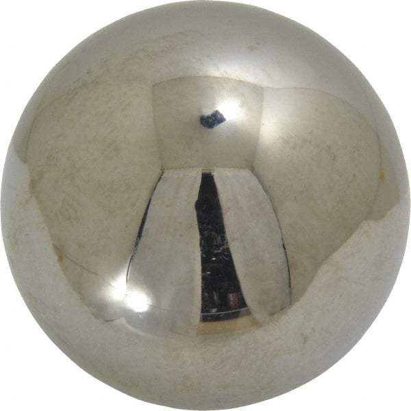 Value Collection - 2 Inch Diameter, Grade 50, Chrome Steel Ball - 62 to 66 C Hardness, 0.00005 Inch Diameter Deviation, 0.000025 Inch Sphericity - Americas Industrial Supply