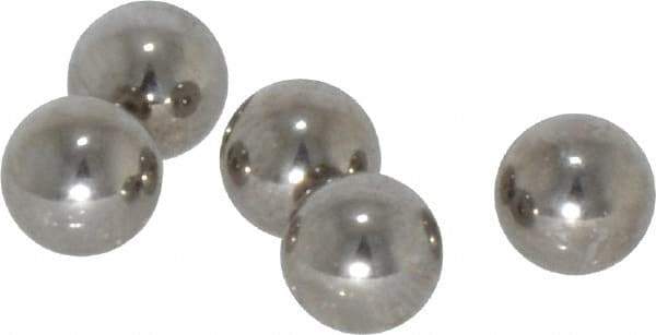 Value Collection - 1/4 Inch Diameter, Grade 100, 440-C Stainless Steel Ball - 57 - 61 C Hardness, 0.0005 Inch Sphericity, 0.0005 Inch Diameter Deviation - Americas Industrial Supply