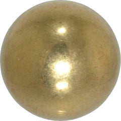 Value Collection - 3/4 Inch Diameter Brass Ball - 0.0002 Inch Sphericity, Grade 200, 75 to 87 B Hardness - Americas Industrial Supply