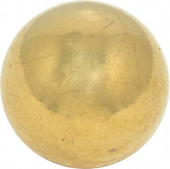 Value Collection - 1 Inch Diameter Brass Ball - 0.0002 Inch Sphericity, Grade 200, 75 to 87 B Hardness - Americas Industrial Supply
