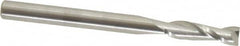 SGS - 1/8", 7/16" LOC, 1/8" Shank Diam, 1-1/2" OAL, 2 Flute, Solid Carbide Square End Mill - Single End, Uncoated, Spiral Flute, 30° Helix, Centercutting, Right Hand Cut, Right Hand Flute, Series 52 - Americas Industrial Supply