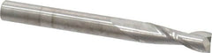 SGS - 1/4", 3/4" LOC, 1/4" Shank Diam, 2-1/2" OAL, 2 Flute, Solid Carbide Square End Mill - Single End, Uncoated, Spiral Flute, 30° Helix, Centercutting, Right Hand Cut, Right Hand Flute, Series 52 - Americas Industrial Supply