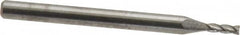 SGS - 1/16", 3/16" LOC, 1/8" Shank Diam, 1-1/2" OAL, 4 Flute, Solid Carbide Square End Mill - Single End, Uncoated, Spiral Flute, 30° Helix, Centercutting, Right Hand Cut, Right Hand Flute, Series 54 - Americas Industrial Supply