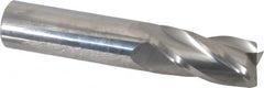 SGS - 3/4", 1-1/2" LOC, 3/4" Shank Diam, 4" OAL, 4 Flute, Solid Carbide Square End Mill - Single End, Uncoated, Spiral Flute, 30° Helix, Centercutting, Right Hand Cut, Right Hand Flute, Series 54 - Americas Industrial Supply