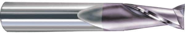 SGS - 3/4", 1-1/2" LOC, 3/4" Shank Diam, 4" OAL, 2 Flute, Solid Carbide Square End Mill - Single End, TiCN Finish, Spiral Flute, 30° Helix, Centercutting, Right Hand Cut, Right Hand Flute, Series 52 - Americas Industrial Supply