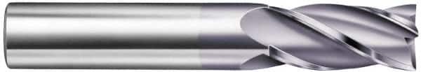 SGS - 3/4", 1-1/2" LOC, 3/4" Shank Diam, 4" OAL, 4 Flute, Solid Carbide Square End Mill - Single End, TiCN Finish, Spiral Flute, 30° Helix, Centercutting, Right Hand Cut, Right Hand Flute, Series 54 - Americas Industrial Supply