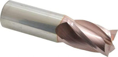 SGS - 1", 1-1/2" LOC, 1" Shank Diam, 4" OAL, 4 Flute, Solid Carbide Square End Mill - Single End, TiCN Finish, Spiral Flute, 30° Helix, Centercutting, Right Hand Cut, Right Hand Flute, Series 54 - Americas Industrial Supply