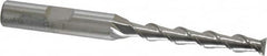 SGS - 1/4", 1-3/4" LOC, 3/8" Shank Diam, 3-9/16" OAL, 2 Flute, Solid Carbide Square End Mill - Single End, Uncoated, Spiral Flute, 45° Helix, Centercutting, Right Hand Cut, Right Hand Flute, Series 44 - Americas Industrial Supply