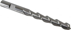 SGS - 3/8", 2-1/2" LOC, 3/8" Shank Diam, 4-1/4" OAL, 2 Flute, Solid Carbide Square End Mill - Single End, Uncoated, Spiral Flute, 45° Helix, Centercutting, Right Hand Cut, Right Hand Flute, Series 44 - Americas Industrial Supply