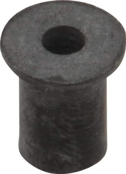 RivetKing - #6-32, 0.452" Diam x 0.062" Thick Flange, Rubber Insulated Rivet Nut - UNC Thread, Rubber, 5/16" Body Diam, 1/2" OAL - Americas Industrial Supply