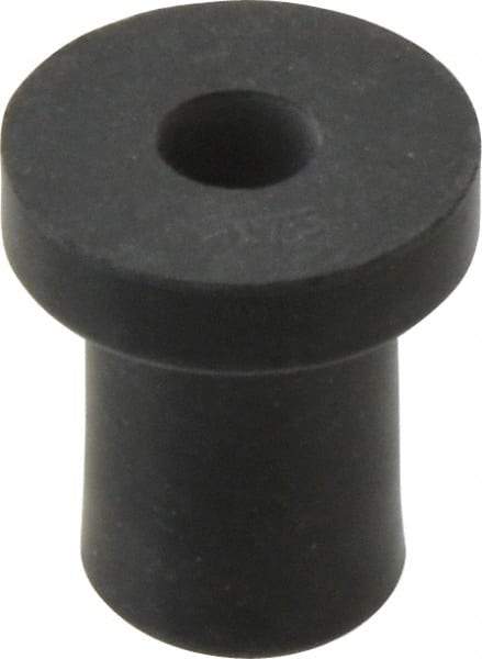 RivetKing - 1/4-20, 0.74" Diam x 0.187" Thick Flange, Rubber Insulated Rivet Nut - UNC Thread, Rubber, 1/2" Body Diam, 0.831" OAL - Americas Industrial Supply