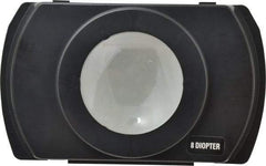 Electrix - 4 Diopter, 3" Wide, Task & Machine Light Magnifier Lens - Black, For Use with 7450 & 7452 Magnifiers - Americas Industrial Supply