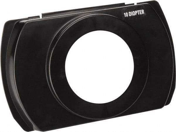 Electrix - 8 Diopter, 3" Wide, Task & Machine Light Magnifier Lens - Black, For Use with 7450 & 7452 Magnifiers - Americas Industrial Supply