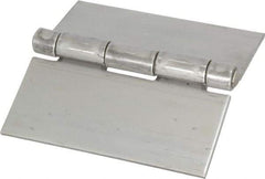 Value Collection - 4" Long x 4" Wide x 0.12" Thick, 316 Stainless Steel Commercial Hinge - 0.25" Pin Diam - Americas Industrial Supply