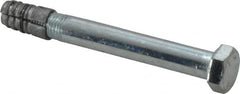 Made in USA - 3/8" Diam, 3/8" Drill, 3" OAL, Taper Bolt Concrete Anchor - Grade 5 Steel, Zinc-Plated Finish, Hex Head, Hex Drive - Americas Industrial Supply
