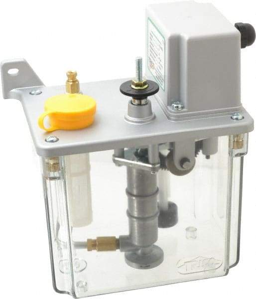Trico - 2 L Reservoir Capacity, 3 - 6 cm Output per Cycle, 18-36 cm Output per Hour, Electric Central Lubrication System - 10 Min Interval Between Cycles, 130mm Wide x 225mm High, 110 Volts, Oil, 5/16-24 Outlet Thread - Americas Industrial Supply